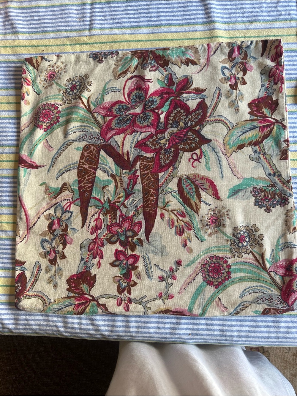 Pottery Barn Gretchen Throw Pillow Covers 20” Square Set of Two EUC